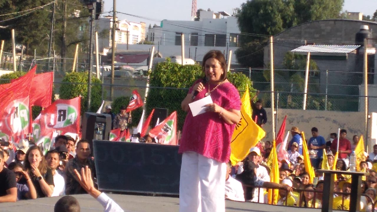 Xóchitl Gálvez promete seguridad, becas e importantes proyectos para Tlaxcala