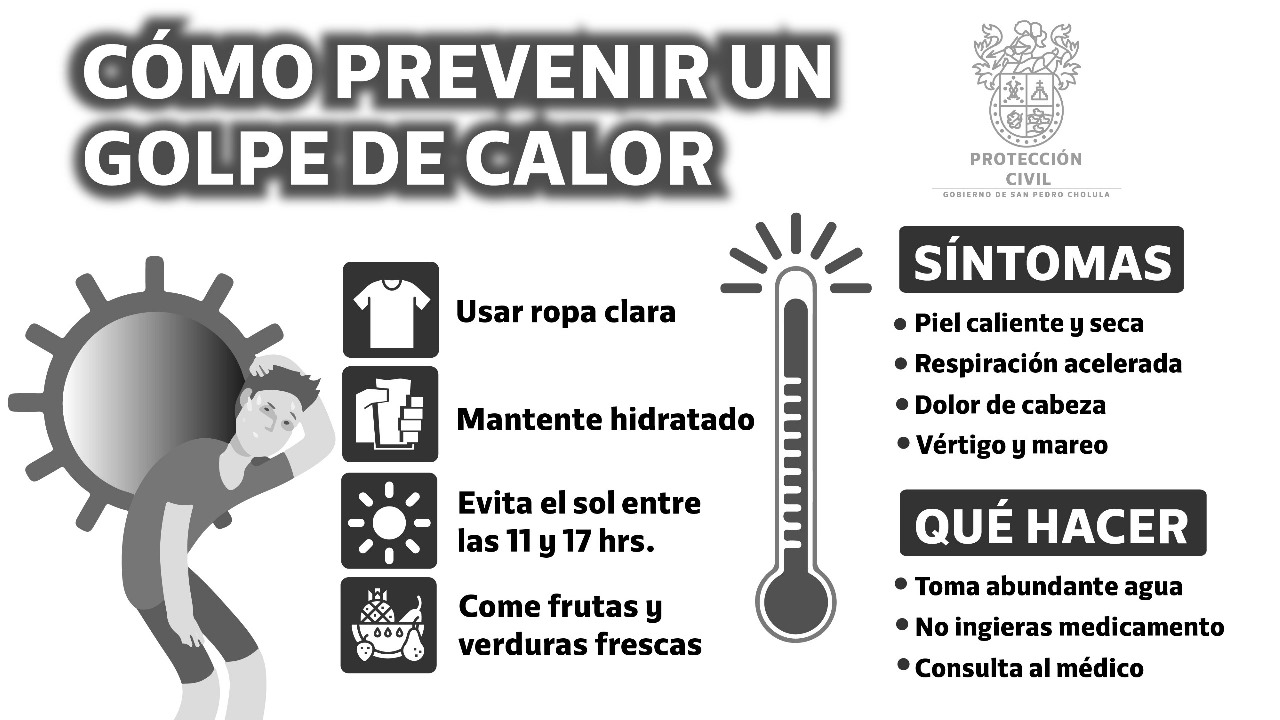Comunicado oficial Gobierno de San Pedro Cholula emite recomendaciones ante temporada de estiaje