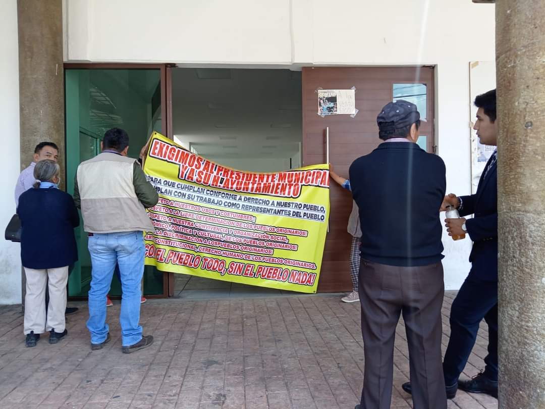 Por: Especial  Se registra connato de bronca en Contla, exigen destitución de presidente de comunidad