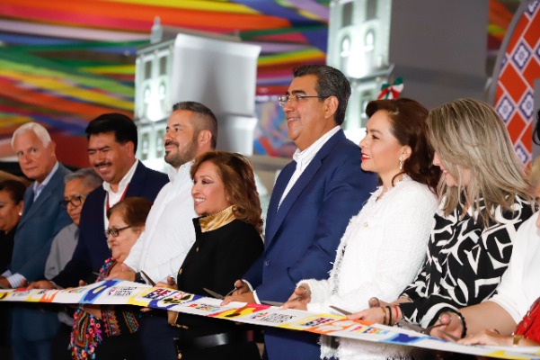 Por: Cortesía Sergio Salomón inaugura la Feria de Puebla 2024