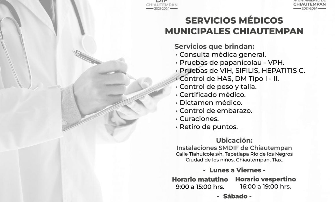 Invitan Chiautempan y Sedif a los servicios médicos municipales