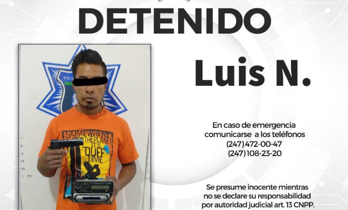 Policía de Huamantla detiene a persona que sustrajo un autoestéreo