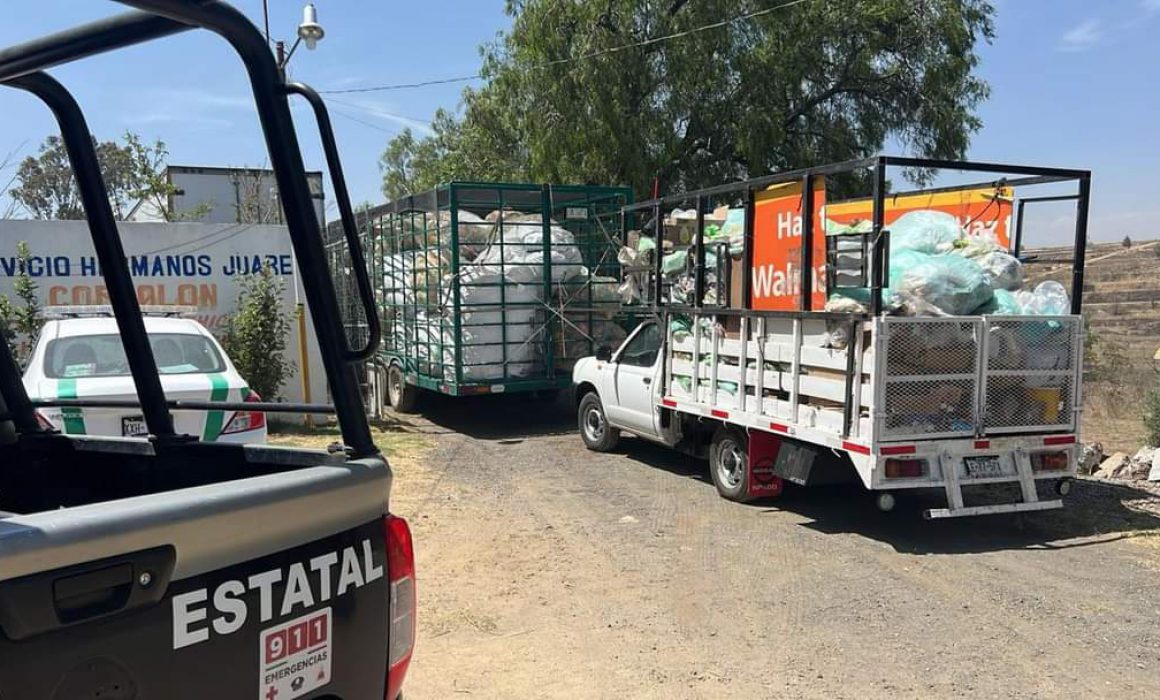 Por: Cortesía Aseguran Propaet y SSC unidades sin autorización de transporte de residuo