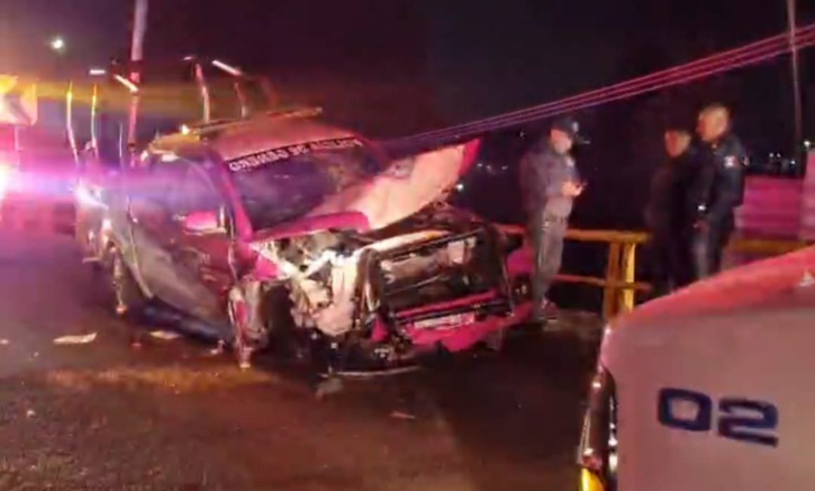 Por: Cortesía Por grava suelta, se accidentan elementos de la SSC en El Molinito