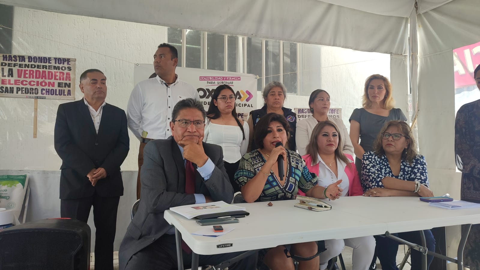 Por: Cortesía Lula Pineda Entrega recepción en Cholula debe darse a la poste de resolutivo del TEEP: Tolama Flores