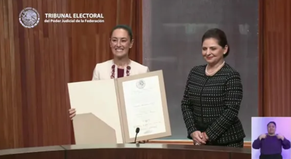 Por: Cortesía Sheinbaum es oficialmente reconocida como presidente electa de México