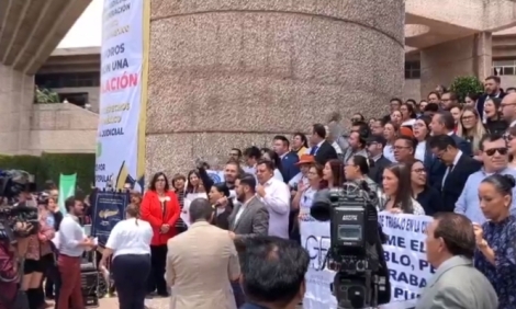 Por: Cortesía Trabajadores del Poder Judicial Federal inician paro en protesta contra Reforma Judicial