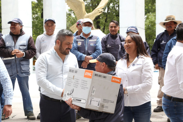 Por: Cortesía Ayuntamiento de Puebla refuerza equipamiento para trabajadores de servicios públicos con inversión de 1.3 Millones de Pesos