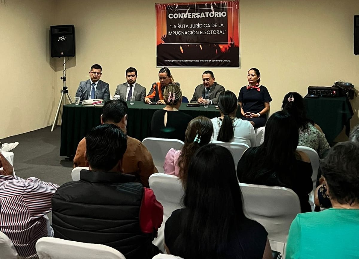Por: Cortesía Lula Pineda Simpatizantes de Roxana Luna organizan Conversatorio para impugnar resultados electorales en San Pedro Cholula