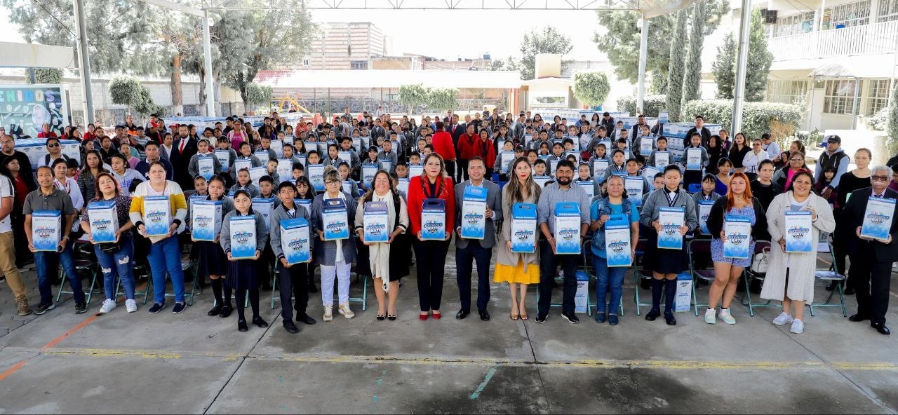 Por: Cortesía Lula Pineda Arranca la tercera edición de entrega de Kits Escolares en San Andrés Cholula