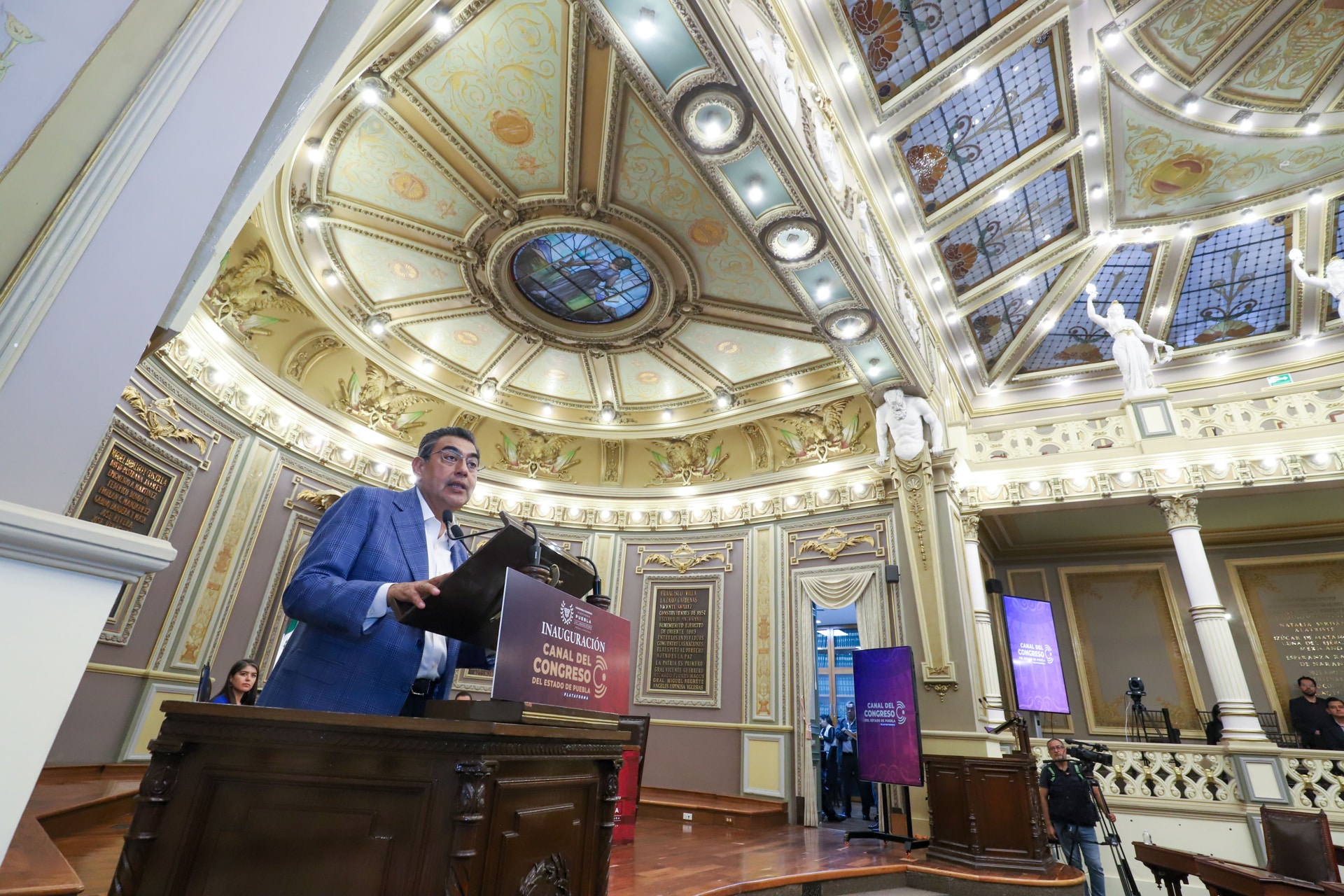 Por: Cortesía Sergio Salomón impulsa transparencia con el nuevo Canal del Congreso de Puebla