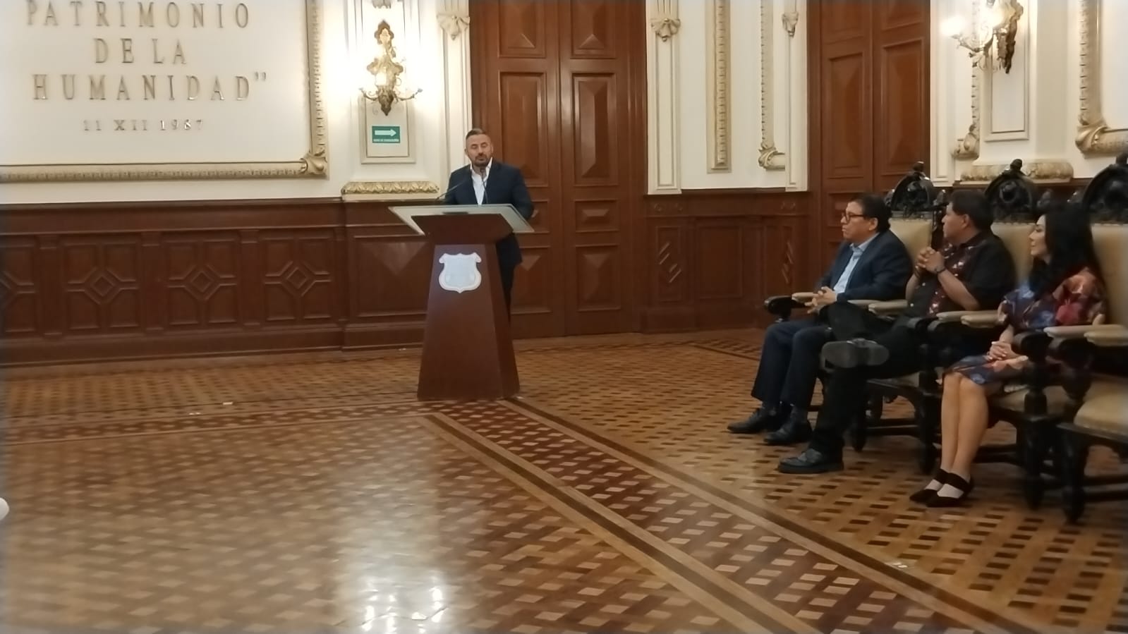 Por: Cortesía Adán Domínguez y Sergio Céspedes colocarán bandos solemnes este 1 de septiembre en Puebla