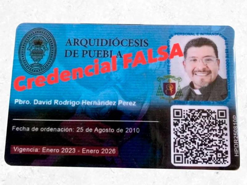 Por: Cortesía Alerta sobre falso sacerdote que ofrece servicios religiosos fraudulentos en Puebla