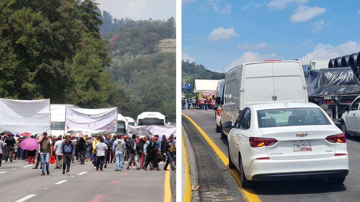 Por: Cortesía Autopista México - Puebla continúa cerrada en ambos sentidos