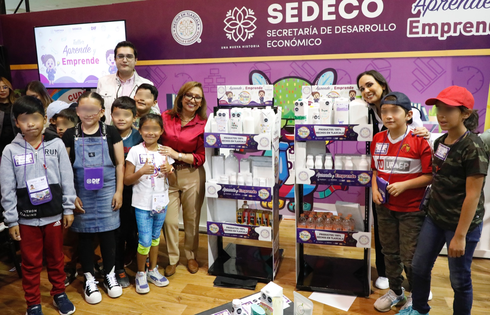 Participan 550 infantes en la Ciudad de las y los niños de Tlaxcala