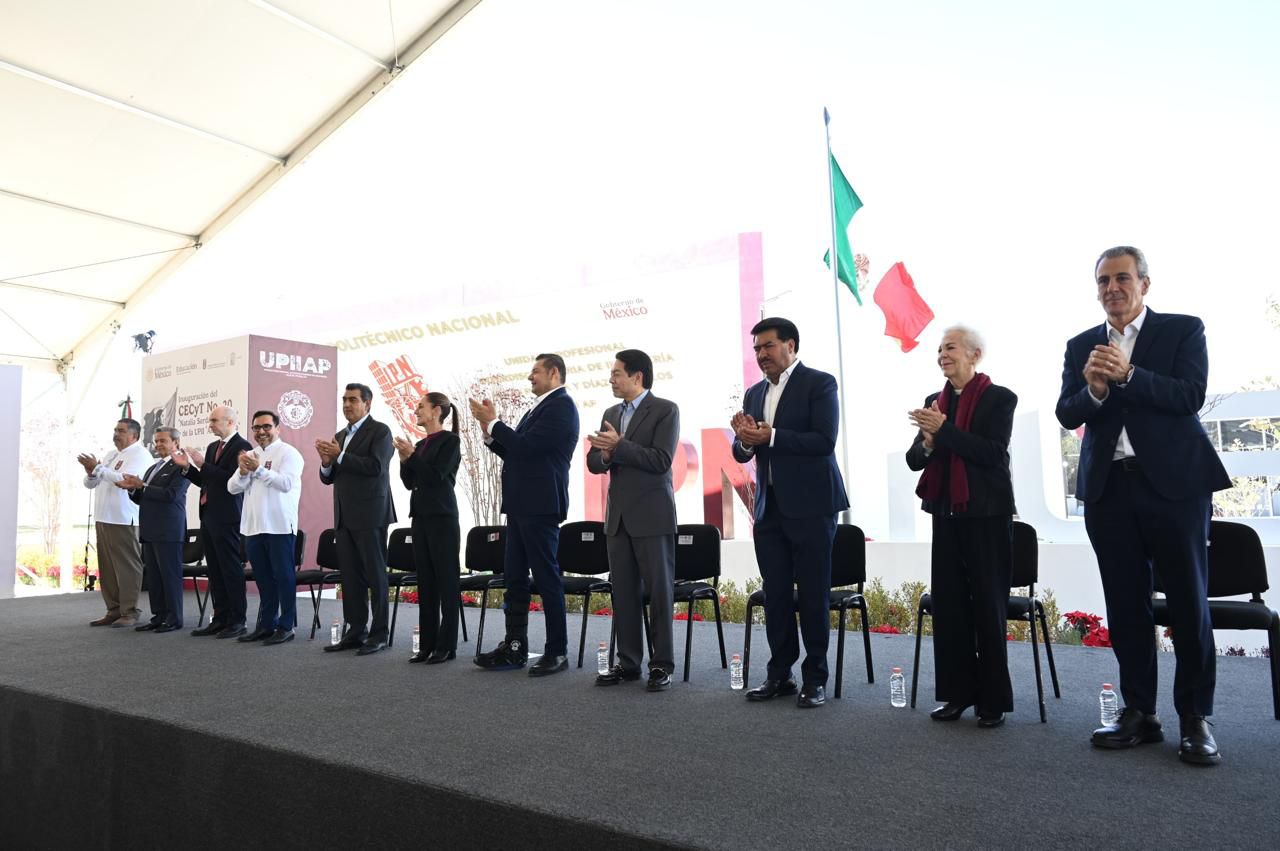 Foto: Cortesía Claudia Sheinbaum inaugura campus del IPN en Puebla, resaltando el derecho a la educación