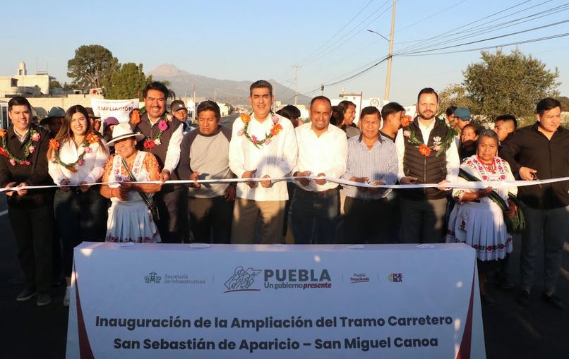 Foto: Cortesía Gobierno de Puebla inaugura ampliación vial: inversión de 85.26 MDP