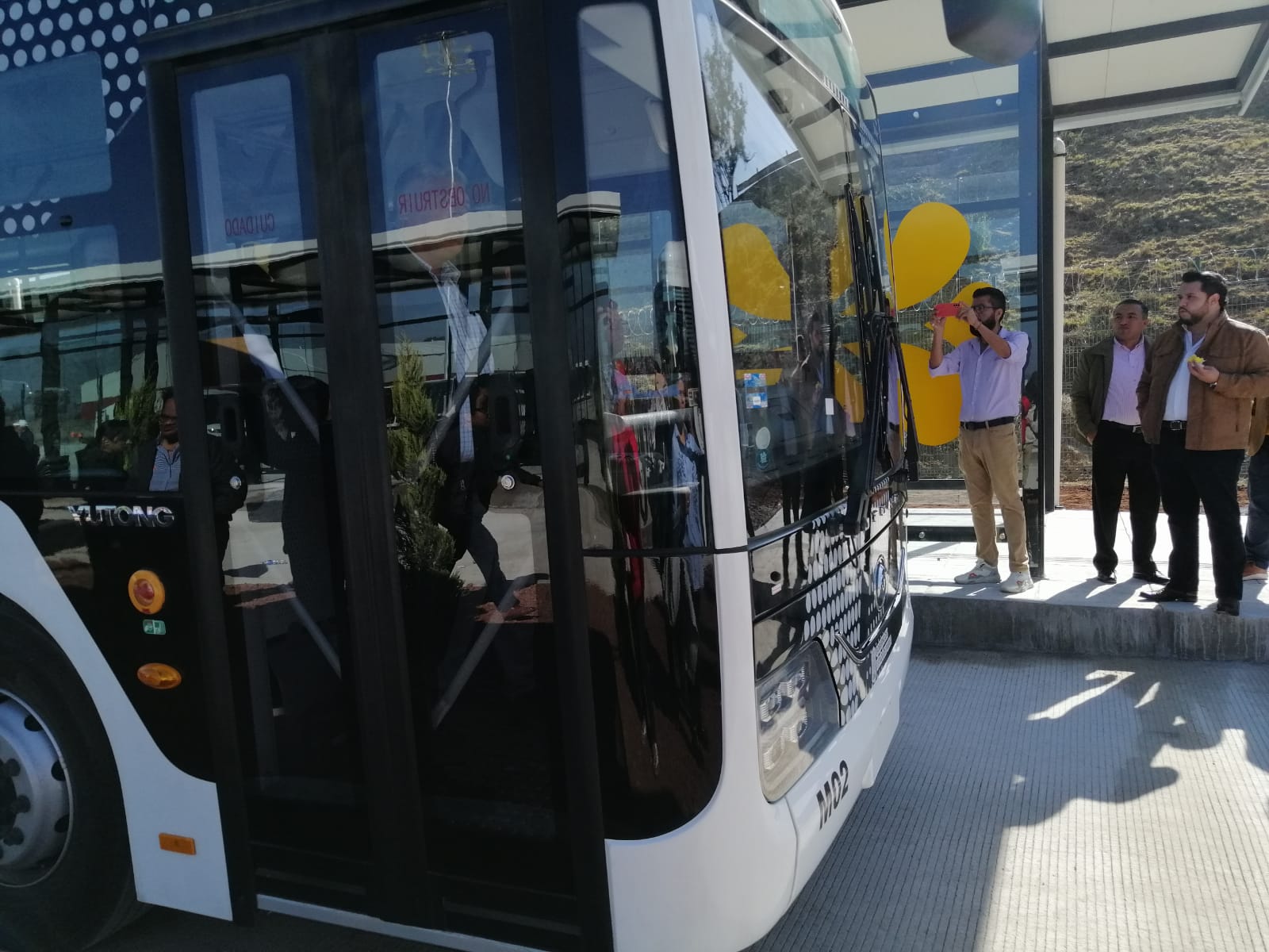 Lanzamiento de la nueva línea de alimentadoras de RUTA 4 en el Periférico Ecológico