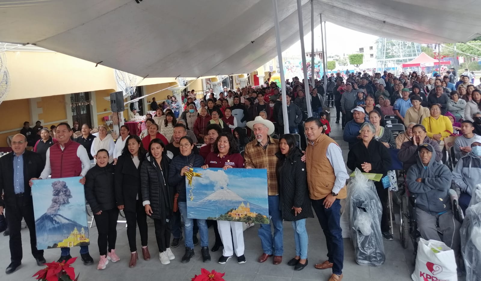 Por: Cortesía Lula Pineda Encabeza Karina Pérez Popoca Jornada Distrital y entrega de Despensa Navideña 2024 en San Andrés Cholula