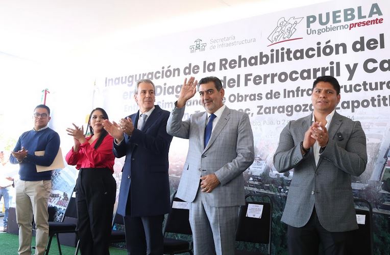 Foto: Cortesía Sergio Salomón transforma Puebla con obras que conectan comunidades