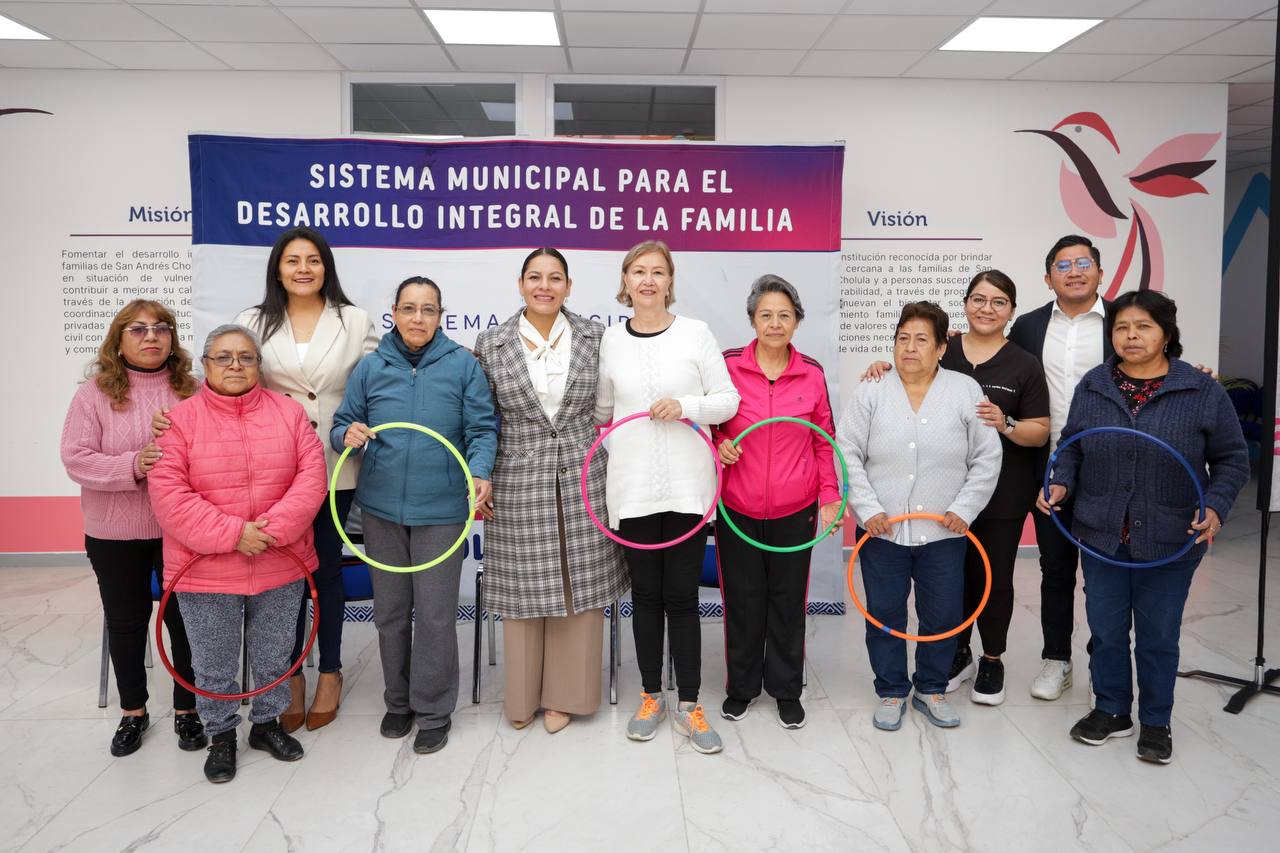 Comunicado oficial Promueve Lupita Cuautle la prevención de la salud en personas adultas mayores de San Andrés Cholula