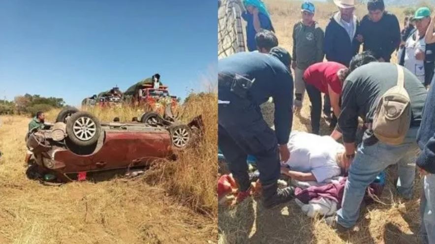 Foto: Cortesía Accidente de peregrinos deja 5 lesionados, incluidos dos menores en Oaxaca