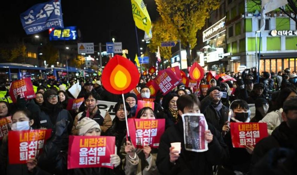 Foto: Cortesía Crisis en Corea: miles marchan pidiendo la destitución de Yoon Suk Yeol