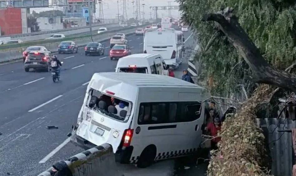 Foto: Cortesía Choque en México-Pachuca: 12 lesionados tras impacto de transporte público