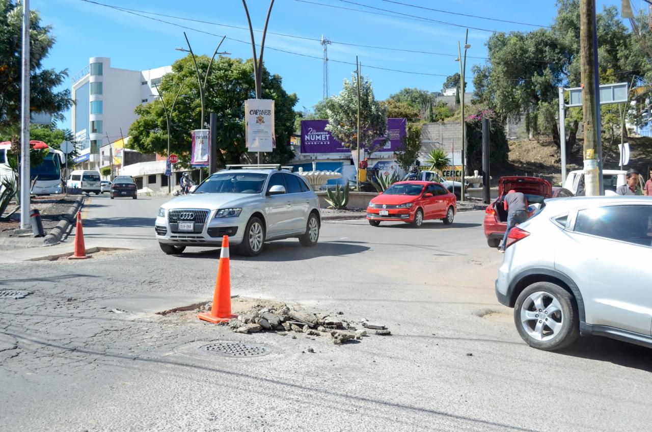 Por: Cortesía Tránsito complicado en Vicente Guerrero por reparaciones en Tlaxcala