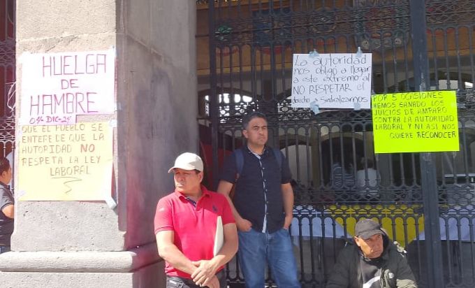 Trabajadores del ITS Tlaxco inician huelga de hambre por el registro sindical