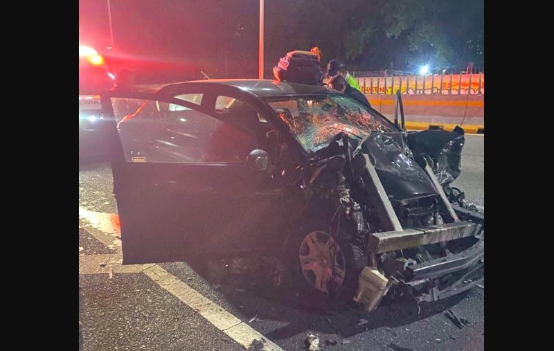 Foto: Cortesía Trágico accidente en la autopista México-Cuernavaca: una mujer fallecida