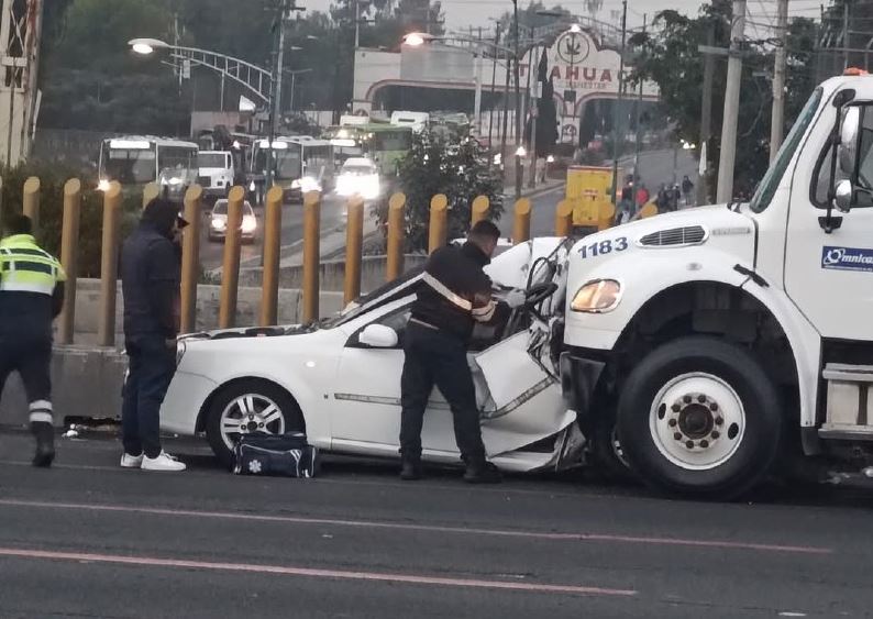 Foto: Cortesía Choque en la autopista México-Puebla genera tráfico: toma precauciones
