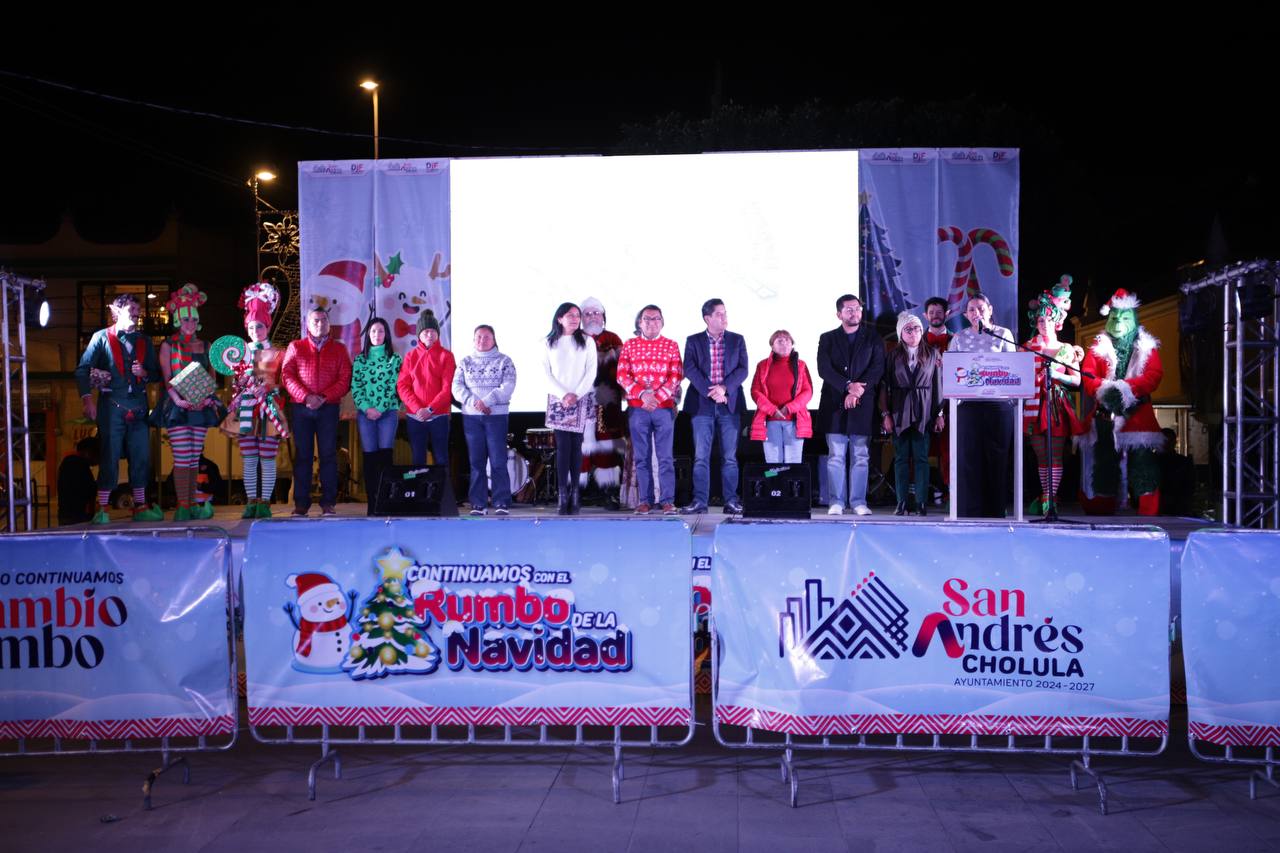 Comunicado oficial Lupita Cuautle da inicio al programa "Continuamos con el Rumbo de la Navidad"