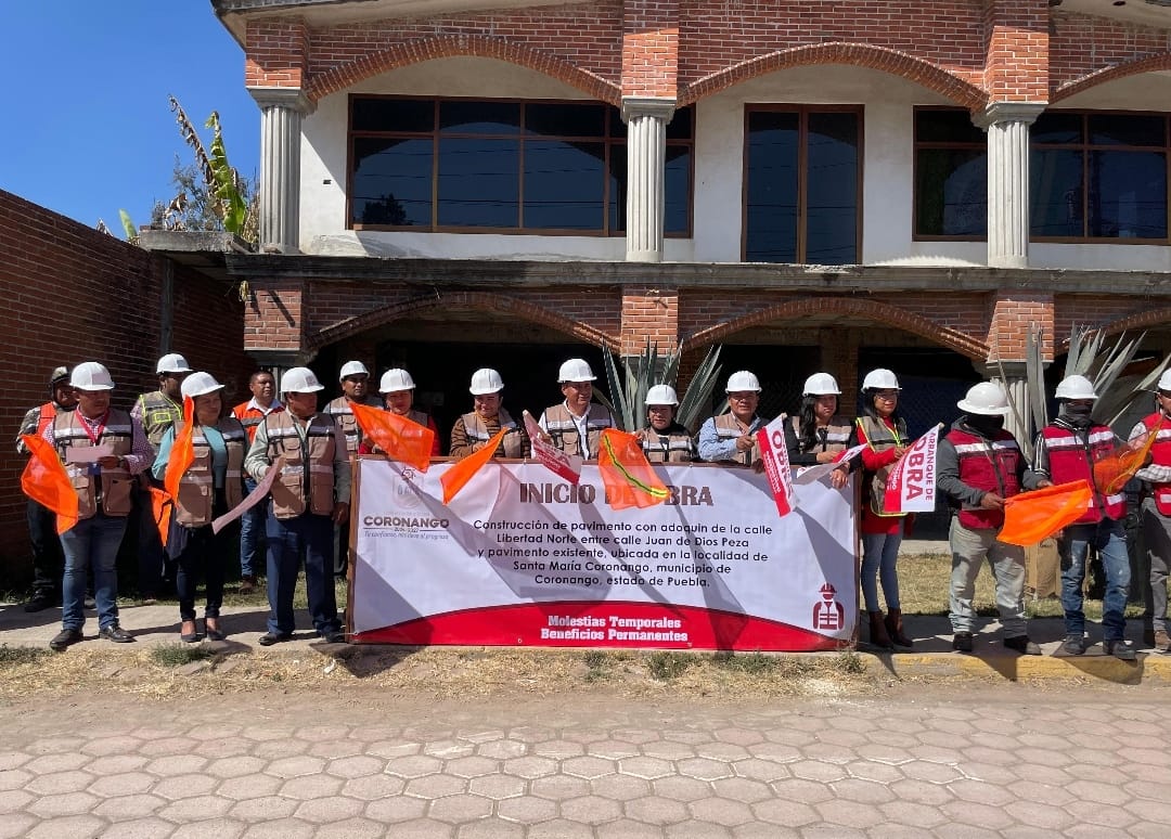 Comunicado oficial Inicia Armando Aguirre obras por 4.4 mdp en Coronango