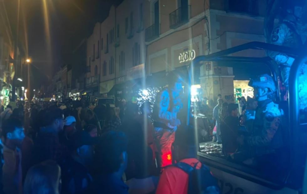 Foto: Cortesía Balacera en el Centro Histórico de Puebla deja un herido tras riña entre comerciantes