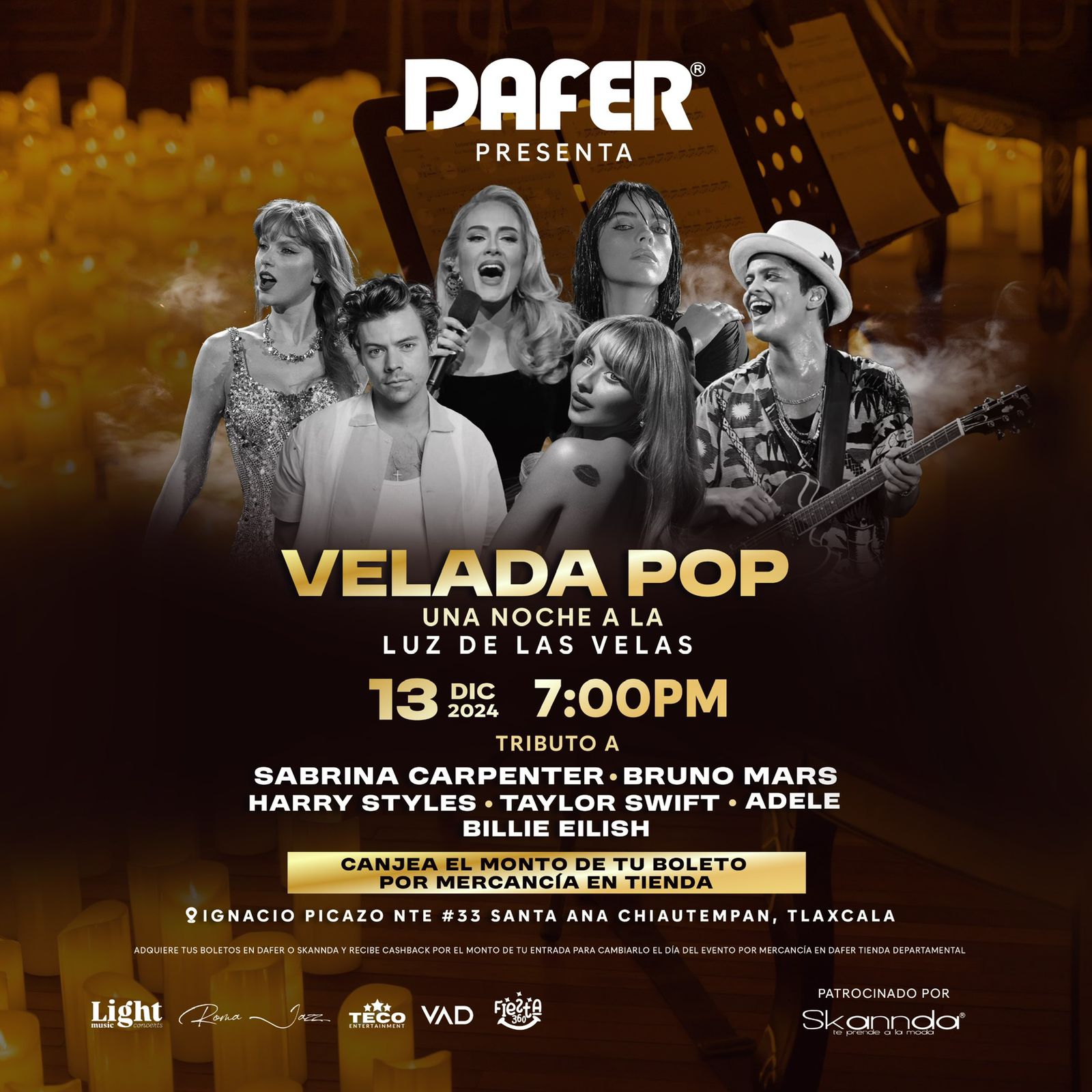 Por: Cortesía Realizarán velada Pop a la Luz de las Velas en Chiautempan