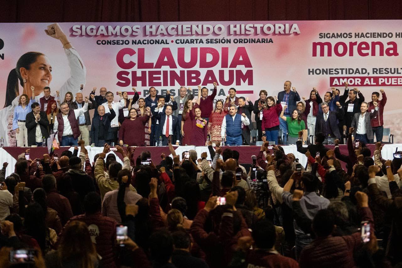Omar Pérez Torres refrenda apoyo a Claudia Sheinbaum en el Consejo Nacional de Morena