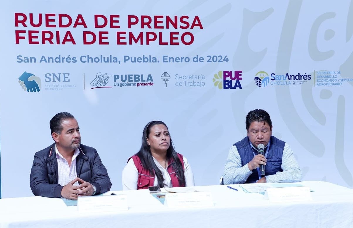 Por: Cortesía Lula Pineda Primera Feria del Empleo 2024 en San Andrés Cholula: Más de 1,850 oportunidades laborales para la comunidad