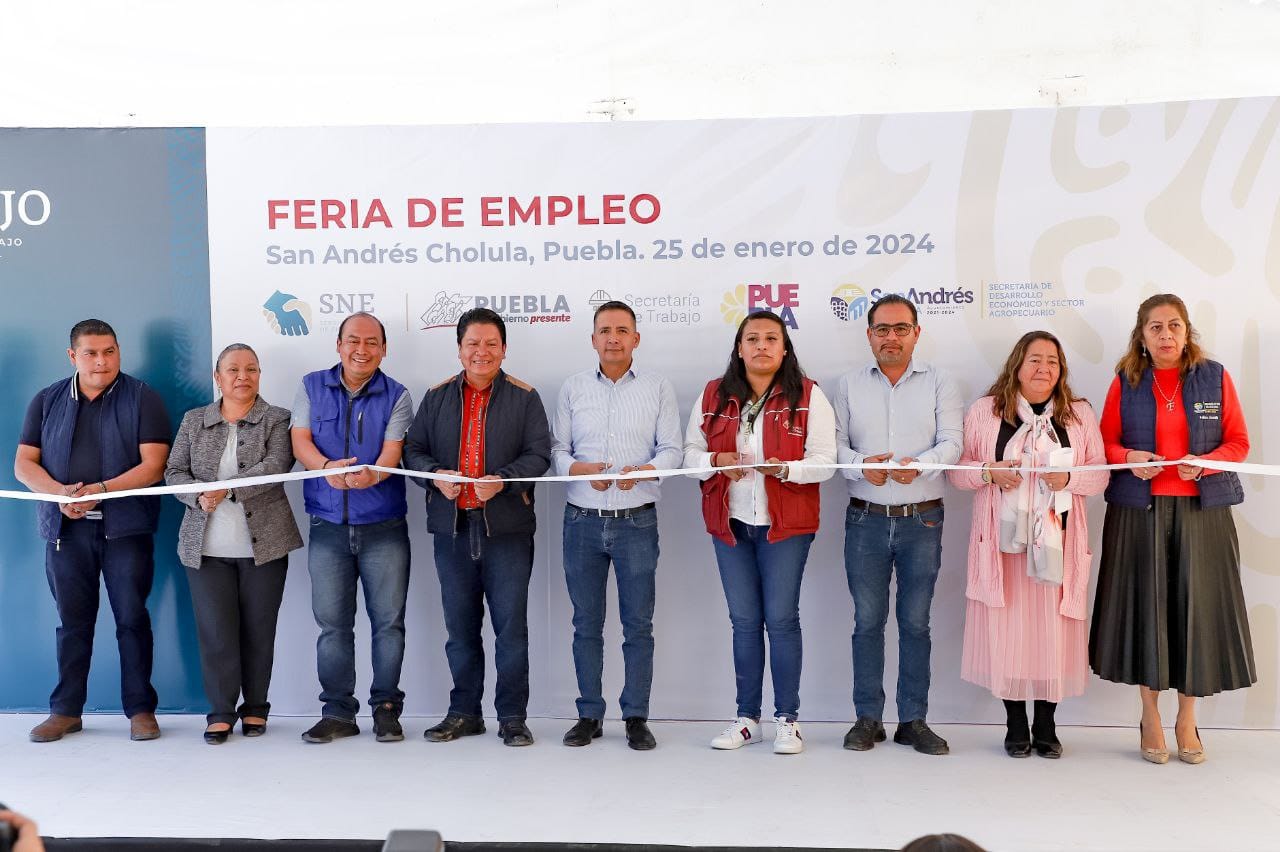 Exitosa Feria del Empleo en San Andrés Cholula: Más de 2,900 oportunidades laborales ofrecidas por 45 empresas