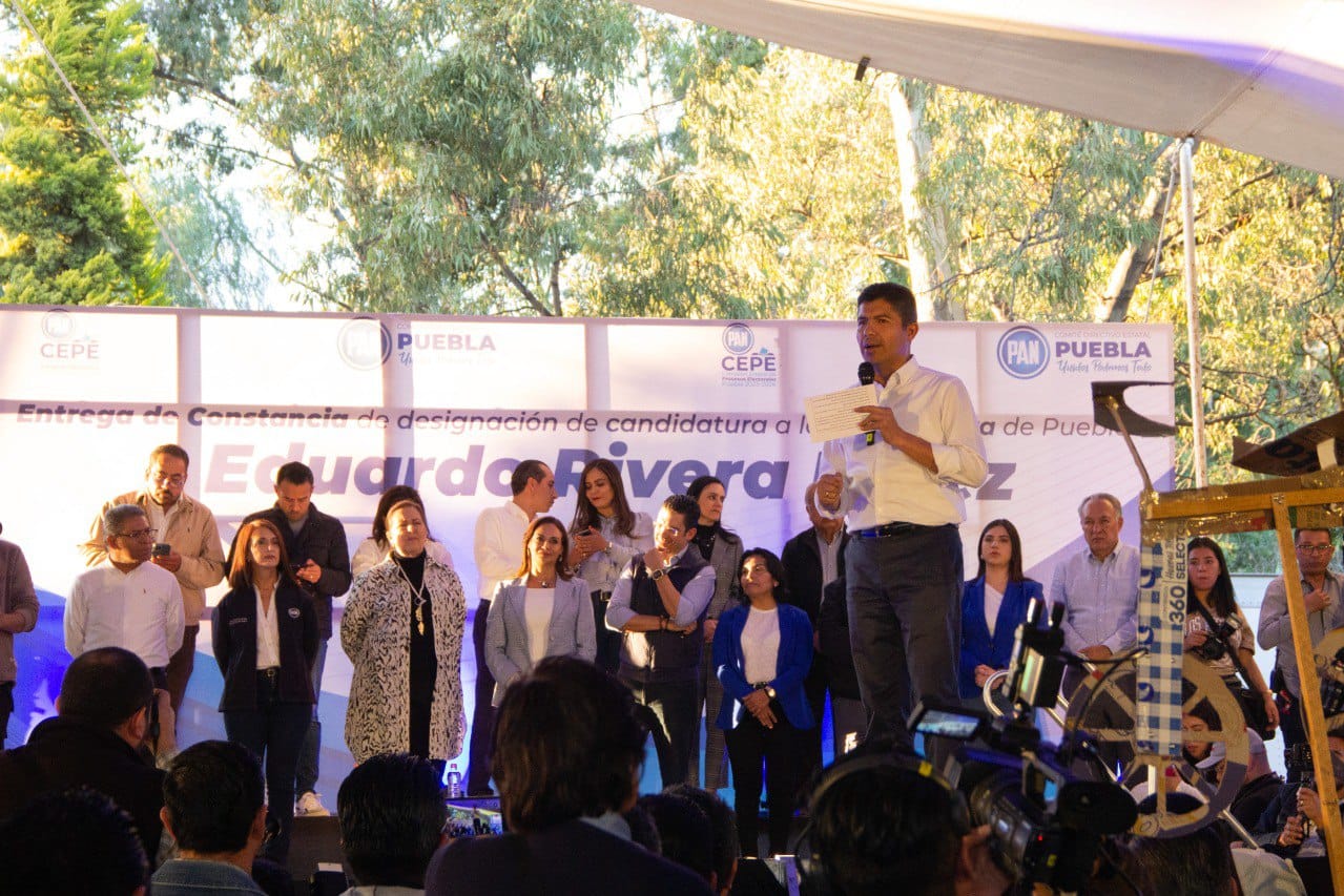 Por: Cortesía Lula Pineda Cuautlancingo: Designan a Eduardo Rivera como candidato de Acción Nacional en Puebla
