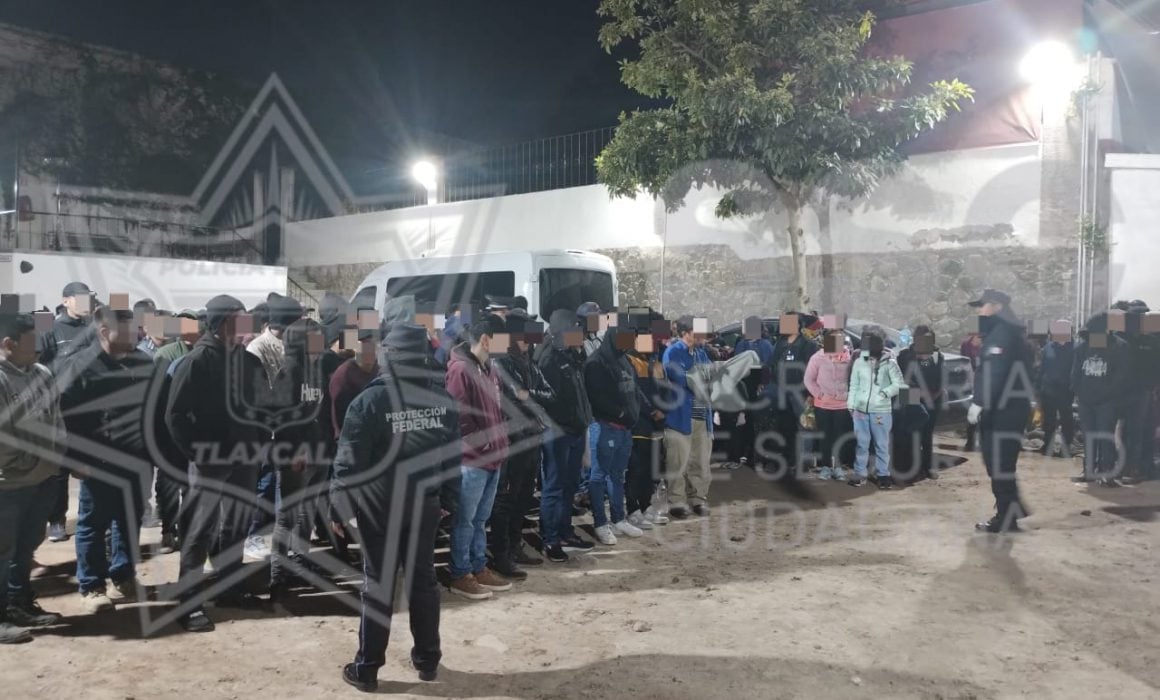 Nuevamente rescatan 179 migrantes en Tlaxcala, ahora en Apetatitlán