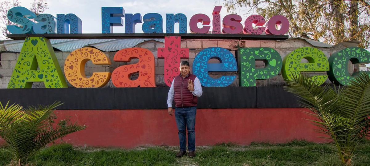 Por: Cortesía Lula Pineda Roberto Maxil continúa caminatas ahora en inspectoría "Emiliano Zapata" y la junta auxiliar de San Francisco Acatepec