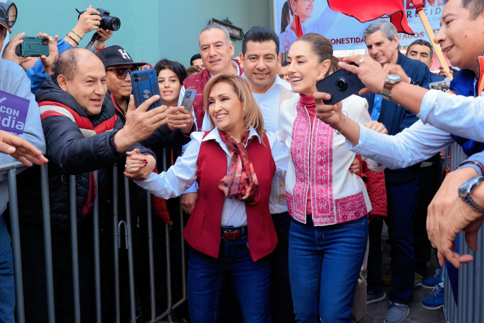 Lorena Cuéllar se compromete a no meter mano en la elección; refrenda respaldo a Sheinbaum