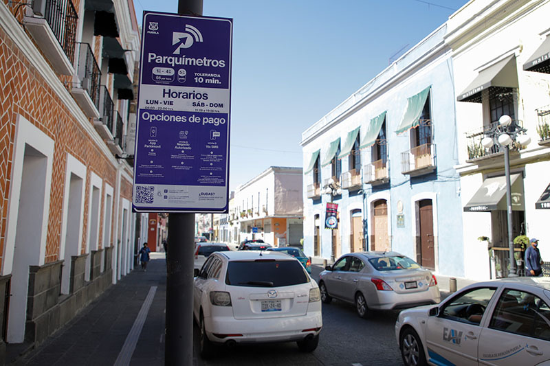 Continúa inversión de recursos de parquímetros en el Centro Histórico