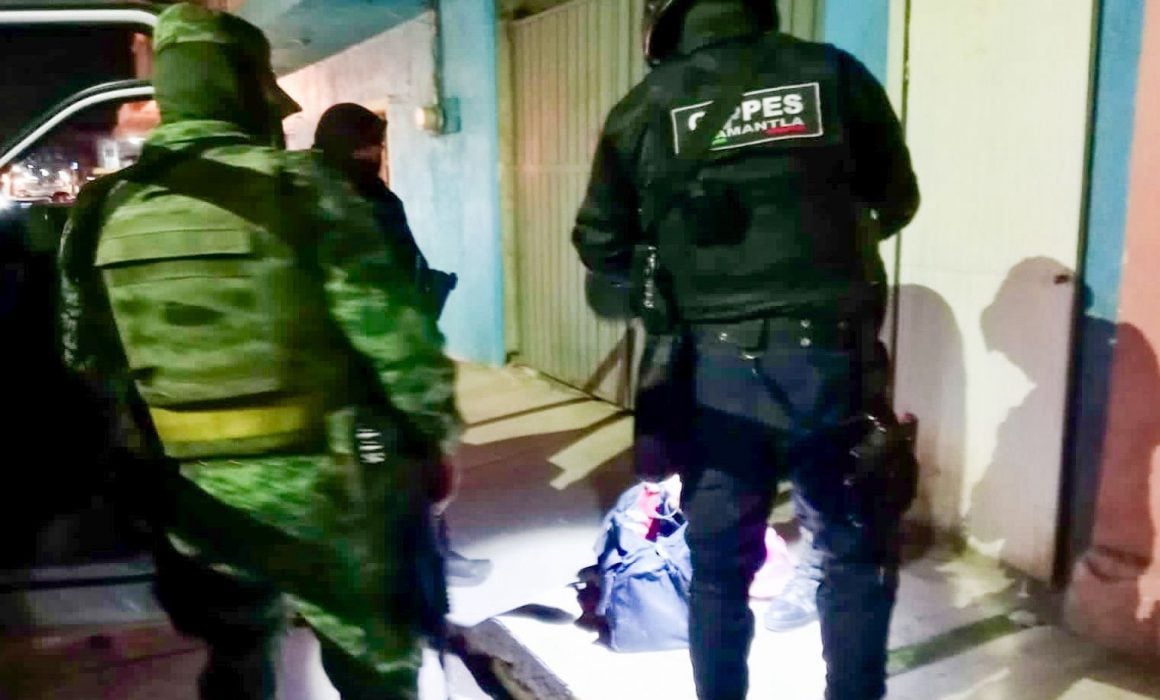 Ejecuta policía de Huamantla operativo de seguridad en San José Xicohténcatl