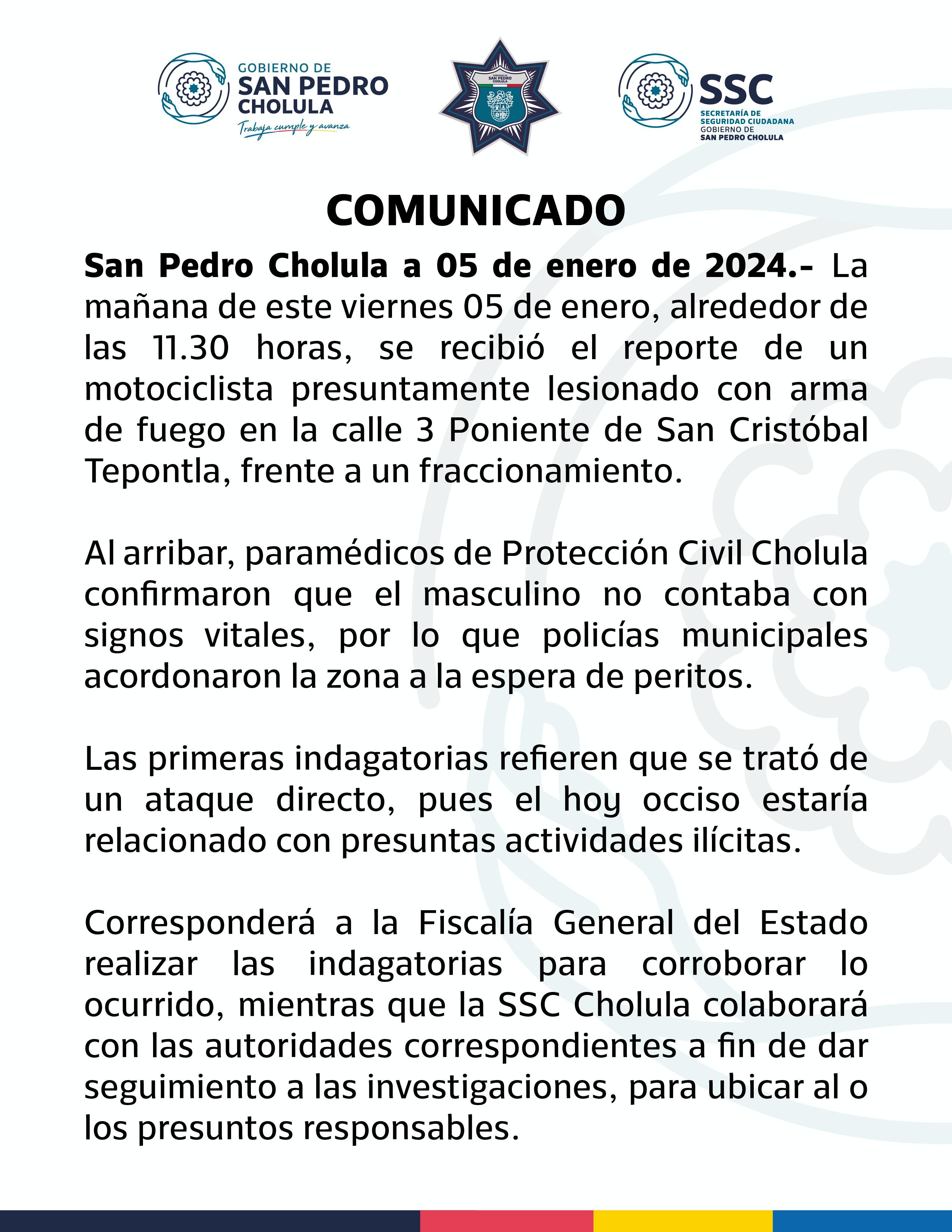Por: Cortesía Lula Pineda San Cristóbal Tepontla: Motociclista muere en ataque armado