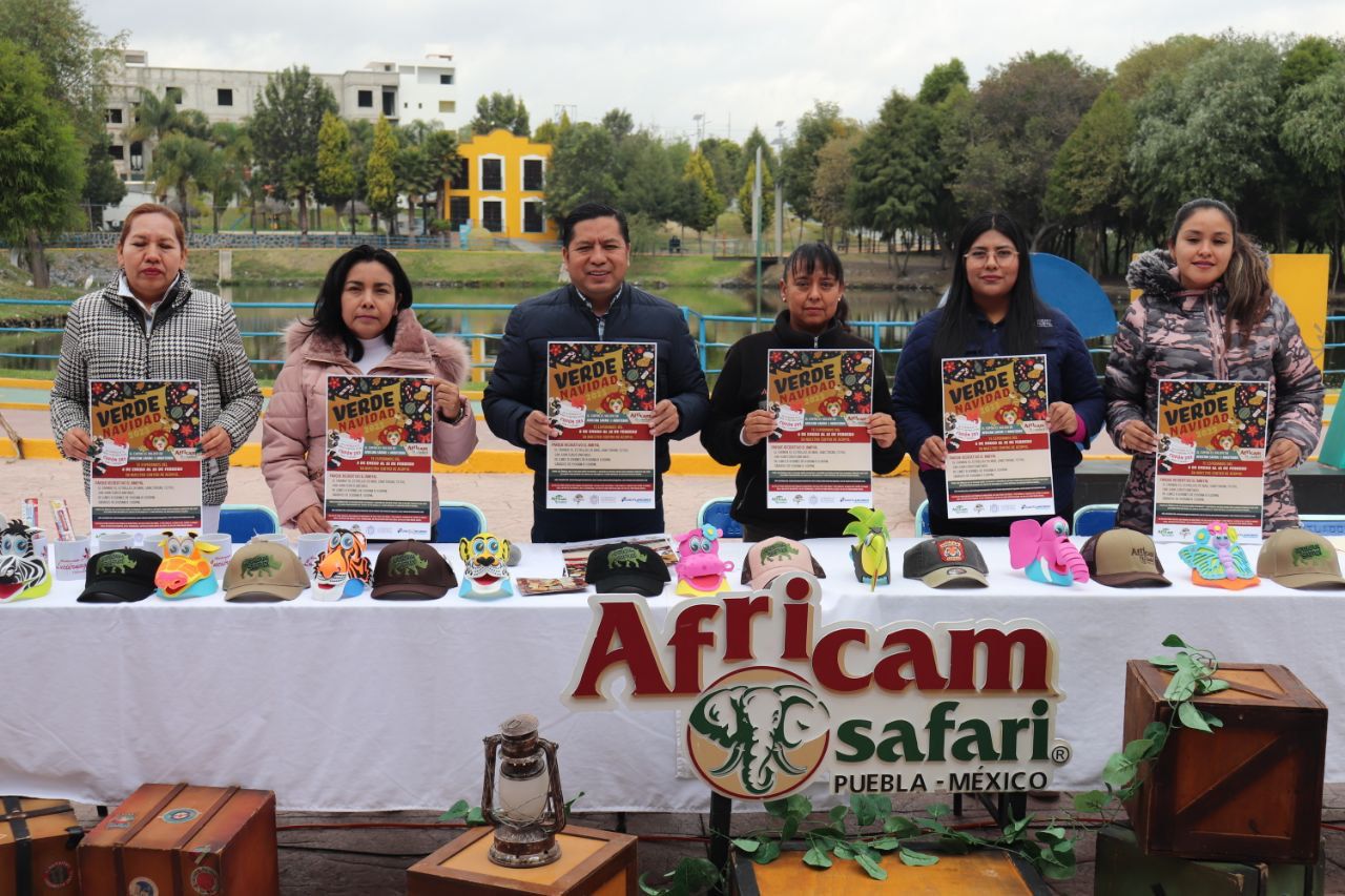 Ayuntamiento de Cuautlancingo y Africam Safari lanzan campaña "Verde Navidad"