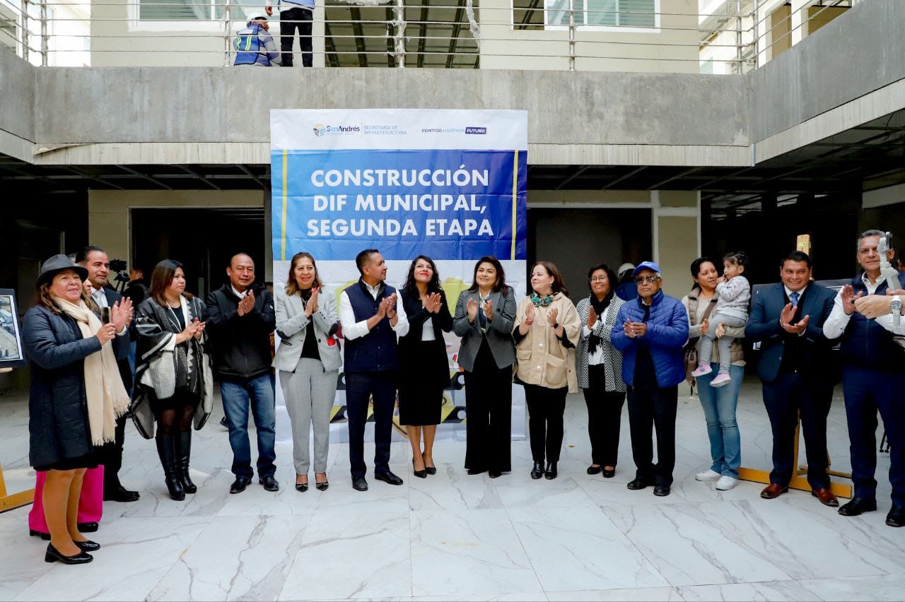 Inicia construcción segunda etapa del DIF municipal en San Andrés Cholula: Da banderazo Edmundo Tlatehui