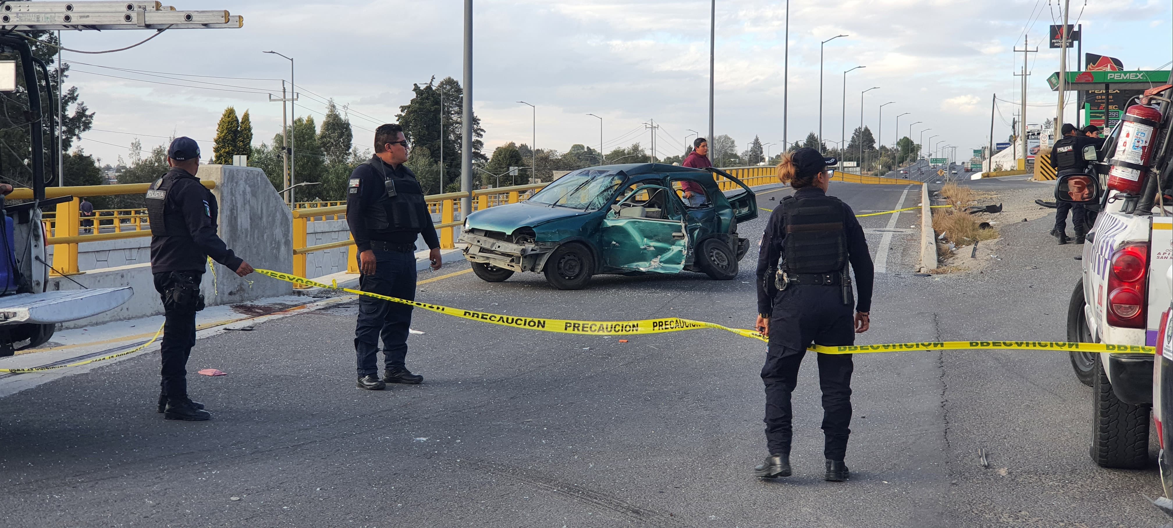 Muere hombre tras ser víctima de un choque entre patrulla de Yauhquemehcan y auto particular
