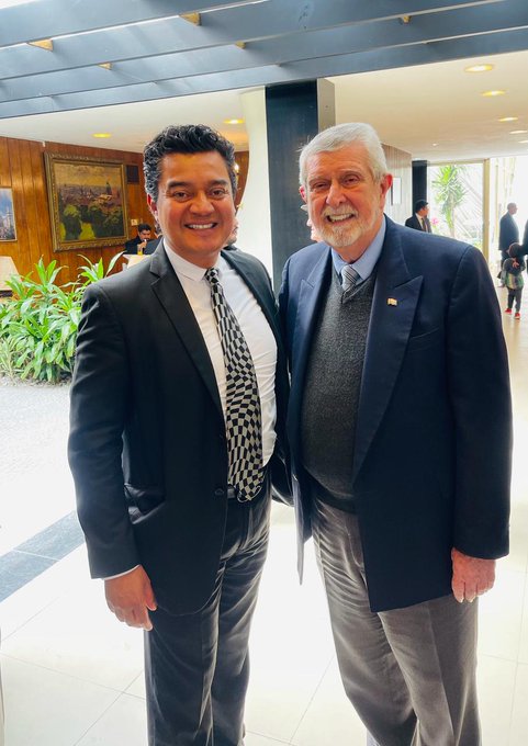 Por: Cortesía Lula Pineda Encuentro en la embajada de Irán, fomentando la cooperación internacional: Omar Pérez